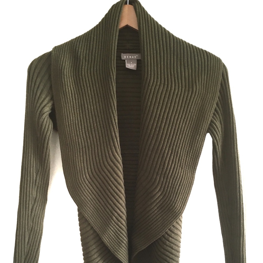 3/$30!!! KENAR 100% cotton rubber cardigan - small